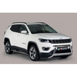 Bullbar Omologat RAR, Misutonida 4x4 Medium Bar, Culoare Argintiu, Jeep Compass - EDK.ro