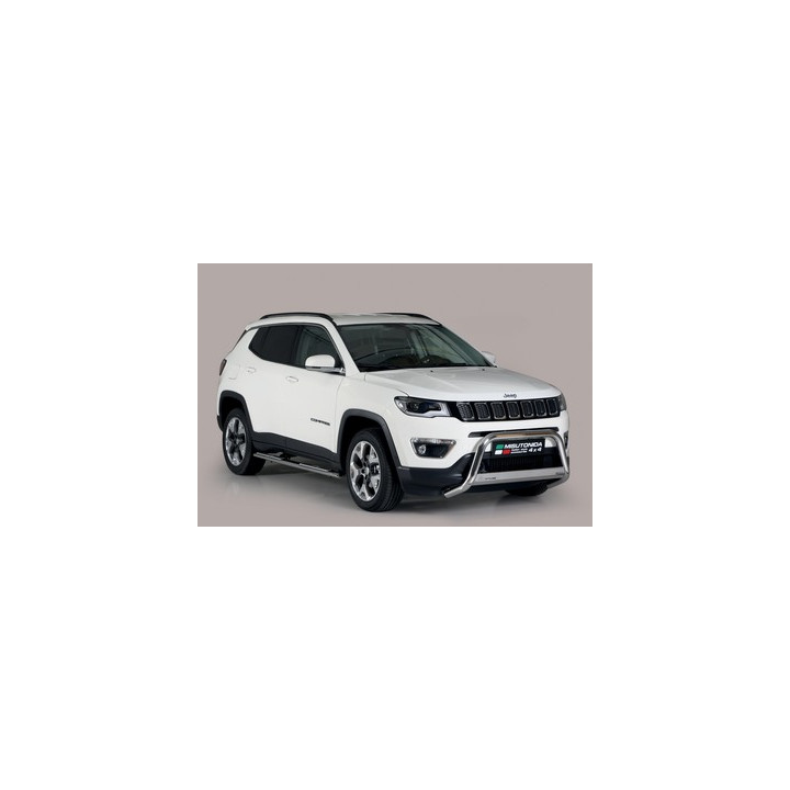 EC Homologated Bullbar, Misutonida 4x4 Medium Bar, Color Silver, Jeep Compass - EDK.ro