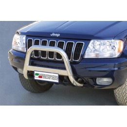 EC Homologated Bullbar, Misutonida 4x4 Medium Bar, Color Silver, Jeep Grand Cherokee - EDK.ro
