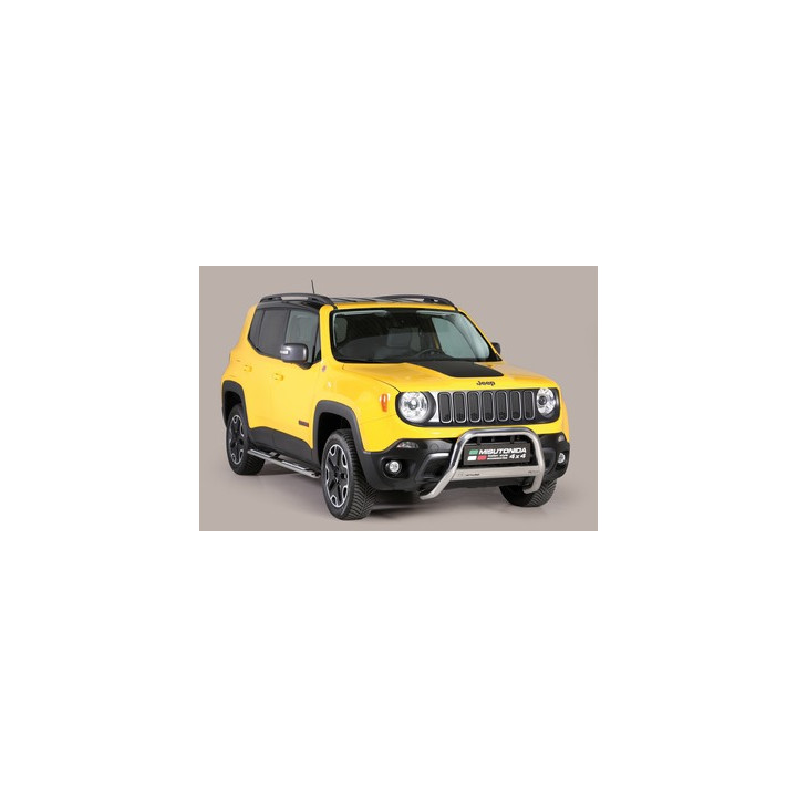 EC Homologated Bullbar, Misutonida 4x4 Medium Bar, Color Black, Jeep Renegade - EDK.ro