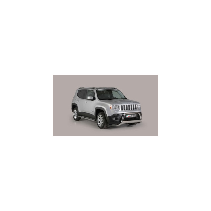 EC Homologated Bullbar, Misutonida 4x4 Medium Bar, Color Black, Jeep Renegade - EDK.ro
