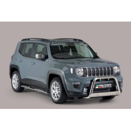 EC Homologated Bullbar, Misutonida 4x4 Medium Bar, Color Black, Jeep Renegade - EDK.ro