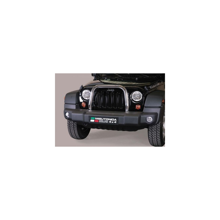 EC Homologated Bullbar, Misutonida 4x4 Medium Bar, Color Silver, Jeep Wrangler 2011 - Present - EDK.ro