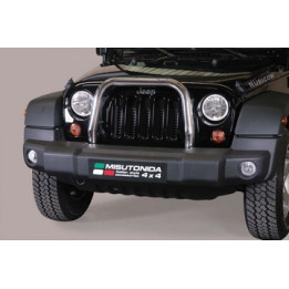 EC Homologated Bullbar, Misutonida 4x4 Medium Bar, Color Black, Jeep Wrangler 2011 - Present - EDK.ro