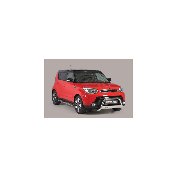 Bullbar Omologat RAR, Misutonida 4x4 Medium Bar, Culoare Argintiu, Kia Soul - EDK.ro