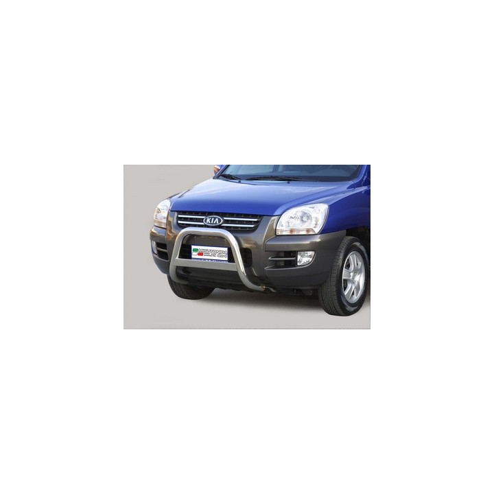 EC Homologated Bullbar, Misutonida 4x4 Medium Bar, Color Silver, Kia Sportage - EDK.ro