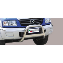 EC Homologated Bullbar, Misutonida 4x4 Medium Bar, Color Silver, Mazda B2500 - EDK.ro