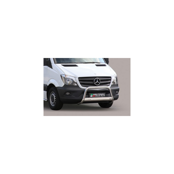 EC Homologated Bullbar, Misutonida 4x4 Medium Bar, Color Silver, Mercedes-Benz Sprinter - EDK.ro