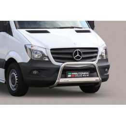 EC Homologated Bullbar, Misutonida 4x4 Medium Bar, Color Black, Mercedes-Benz Sprinter - EDK.ro