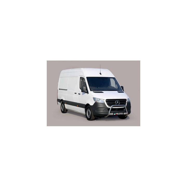 EC Homologated Bullbar, Misutonida 4x4 Medium Bar, Color Silver, Mercedes-Benz Sprinter - EDK.ro