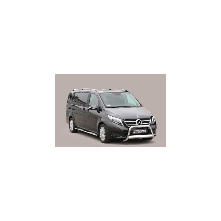 EC Homologated Bullbar, Misutonida 4x4 Medium Bar, Color Black, Mercedes-Benz V-Class - EDK.ro