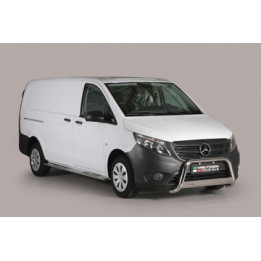 EC Homologated Bullbar, Misutonida 4x4 Medium Bar, Color Silver, Mercedes-Benz Vito 2015 - 2023 - EDK.ro