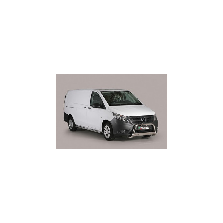 Bullbar Omologat RAR, Misutonida 4x4 Medium Bar, Culoare Argintiu, Mercedes-Benz Vito 2015 - 2023 - EDK.ro