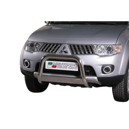 EC Homologated Bullbar, Misutonida 4x4 Medium Bar, Color Silver, Mitsubishi L200 2010 - 2015 - EDK.ro