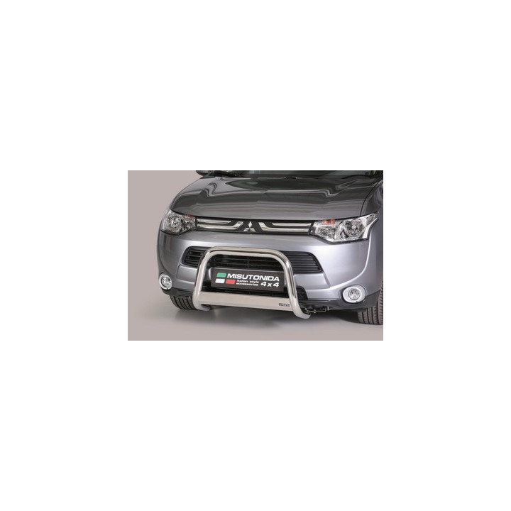 EC Homologated Bullbar, Misutonida 4x4 Medium Bar, Color Silver, Mitsubishi Outlander - EDK.ro