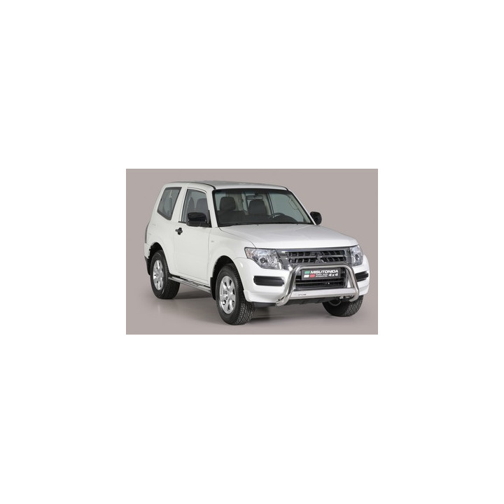 Bullbar Omologat RAR, Misutonida 4x4 Medium Bar, Culoare Argintiu, Mitsubishi Pajero 2015 - Prezent - EDK.ro