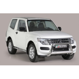 EC Homologated Bullbar, Misutonida 4x4 Medium Bar, Color Black, Mitsubishi Pajero 2015 - Present - EDK.ro