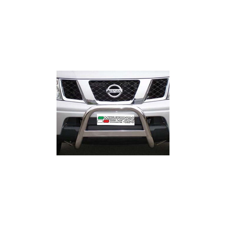 EC Homologated Bullbar, Misutonida 4x4 Medium Bar, Color Black, Nissan Navara 2005 - 2010 - EDK.ro