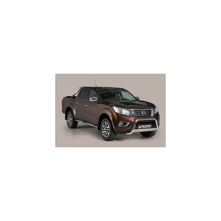 Bullbar Omologat RAR, Misutonida 4x4 Medium Bar, Culoare Argintiu, Nissan Navara 2016 - Prezent - EDK.ro
