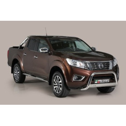 EC Homologated Bullbar, Misutonida 4x4 Medium Bar, Color Black, Nissan Navara 2016 - Present - EDK.ro