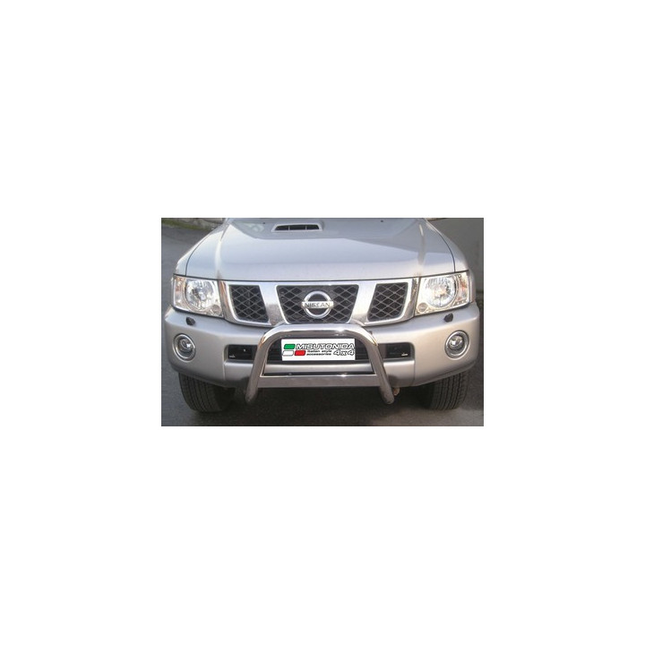 Bullbar Omologat RAR, Misutonida 4x4 Medium Bar, Culoare Argintiu, Nissan Patrol GR 2005 - Prezent - EDK.ro