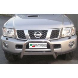 EC Homologated Bullbar, Misutonida 4x4 Medium Bar, Color Black, Nissan Patrol GR 2005 - Present - EDK.ro