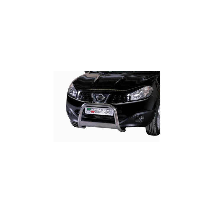 EC Homologated Bullbar, Misutonida 4x4 Medium Bar, Color Black, Nissan Qashqai - EDK.ro