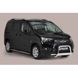 EC Homologated Bullbar, Misutonida 4x4 Medium Bar, Color Silver, Opel Combo - EDK.ro