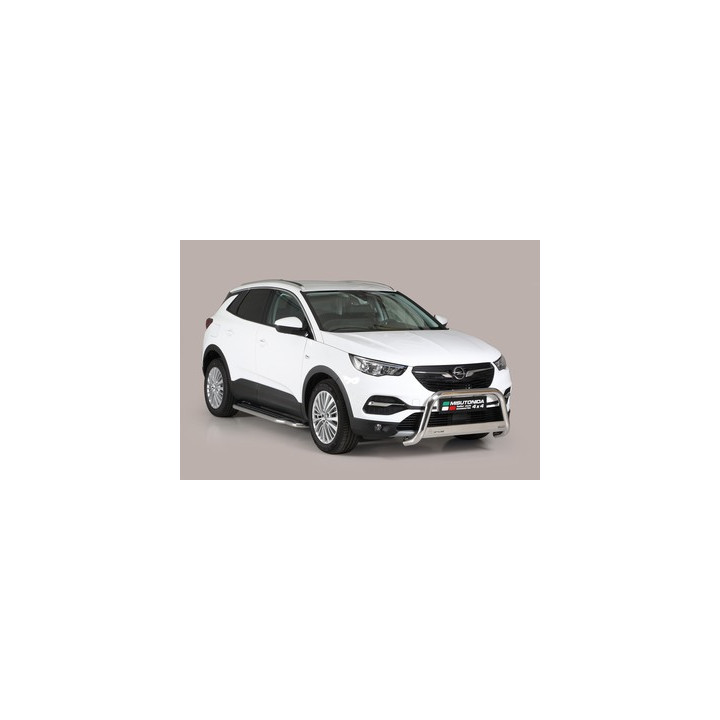 EC Homologated Bullbar, Misutonida 4x4 Medium Bar, Color Silver, Opel Grandland X - EDK.ro
