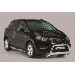 EC Homologated Bullbar, Misutonida 4x4 Medium Bar, Color Silver, Opel Mokka X - EDK.ro