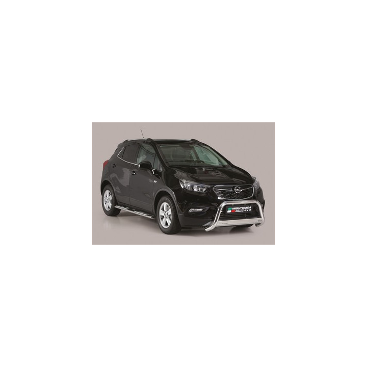 EC Homologated Bullbar, Misutonida 4x4 Medium Bar, Color Black, Opel Mokka X - EDK.ro