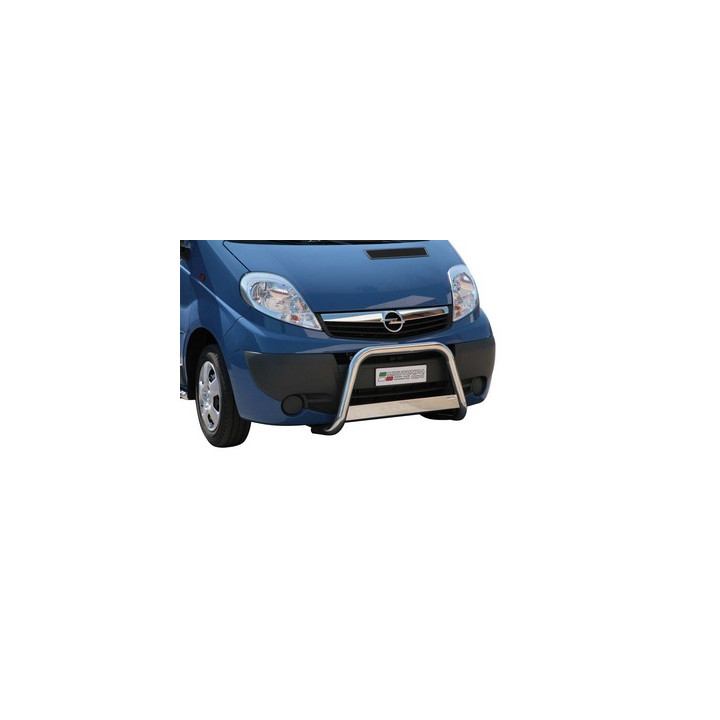 EC Homologated Bullbar, Misutonida 4x4 Medium Bar, Color Black, Opel Vivaro - EDK.ro