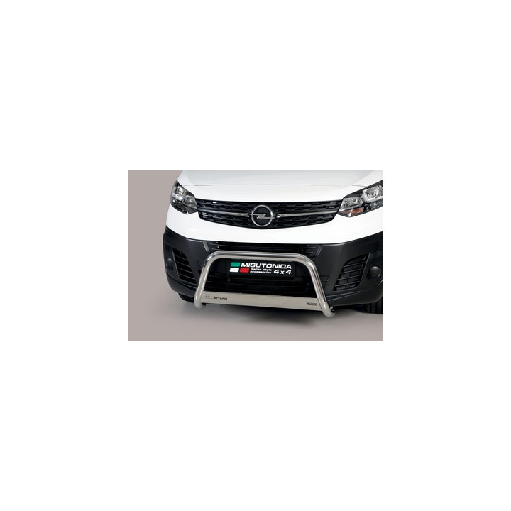 EC Homologated Bullbar, Misutonida 4x4 Medium Bar, Color Silver, Opel Vivaro 2019 - Present - EDK.ro