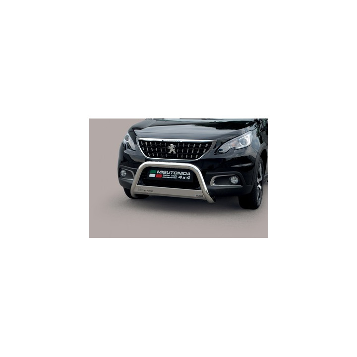Bullbar Omologat RAR, Misutonida 4x4 Medium Bar, Culoare Argintiu, Peugeot 2008 - EDK.ro