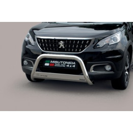 Bullbar Omologat RAR, Misutonida 4x4 Medium Bar, Culoare Negru, Peugeot 2008 - EDK.ro