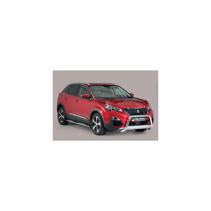 Bullbar Omologat RAR, Misutonida 4x4 Medium Bar, Culoare Argintiu, Peugeot 3008 - EDK.ro