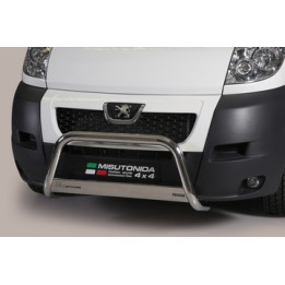 Bullbar Omologat RAR, Misutonida 4x4 Medium Bar, Culoare Argintiu, Peugeot Boxer 2006 - 2013 - EDK.ro