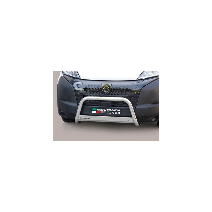 Bullbar Omologat RAR, Misutonida 4x4 Medium Bar, Culoare Argintiu, Peugeot Boxer 2024 - Prezent - EDK.ro