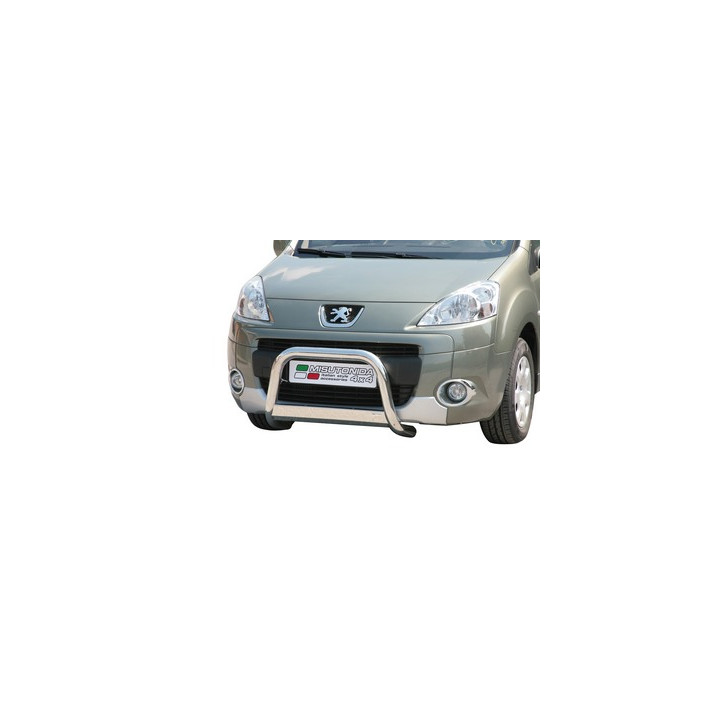 EC Homologated Bullbar, Misutonida 4x4 Medium Bar, Color Silver, Peugeot Partner - EDK.ro
