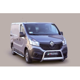 EC Homologated Bullbar, Misutonida 4x4 Medium Bar, Color Silver, Renault Trafic 2014 - Present - EDK.ro