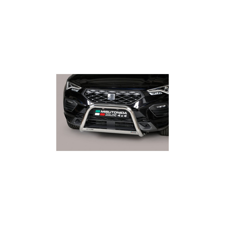 EC Homologated Bullbar, Misutonida 4x4 Medium Bar, Color Black, Seat Ateca - EDK.ro