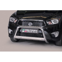 EC Homologated Bullbar, Misutonida 4x4 Medium Bar, Color Black, SsangYong Actyon Sports - EDK.ro