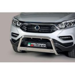 EC Homologated Bullbar, Misutonida 4x4 Medium Bar, Color Silver, SsangYong Musso - EDK.ro