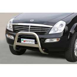 Bullbar Omologat RAR, Misutonida 4x4 Medium Bar, Culoare Negru, SsangYong Rexton - EDK.ro
