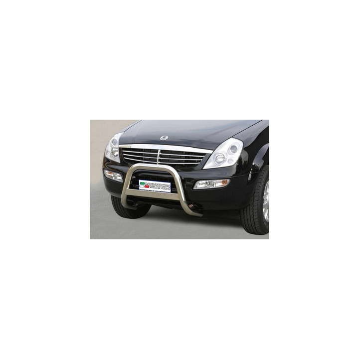 Bullbar Omologat RAR, Misutonida 4x4 Medium Bar, Culoare Negru, SsangYong Rexton - EDK.ro