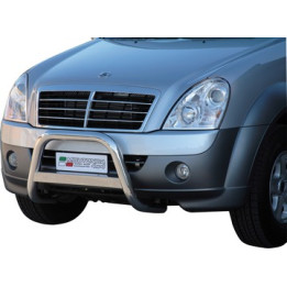 EC Homologated Bullbar, Misutonida 4x4 Medium Bar, Color Silver, SsangYong Rexton - EDK.ro