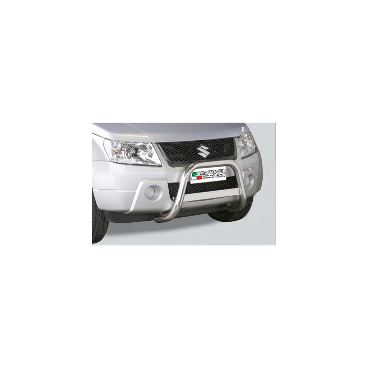 EC Homologated Bullbar, Misutonida 4x4 Medium Bar, Color Silver, Suzuki Grand Vitara 2005 - 2008 - EDK.ro