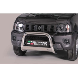 EC Homologated Bullbar, Misutonida 4x4 Medium Bar, Color Black, Suzuki Jimny - EDK.ro
