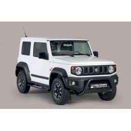 EC Homologated Bullbar, Misutonida 4x4 Medium Bar, Color Black, Suzuki Jimny - EDK.ro