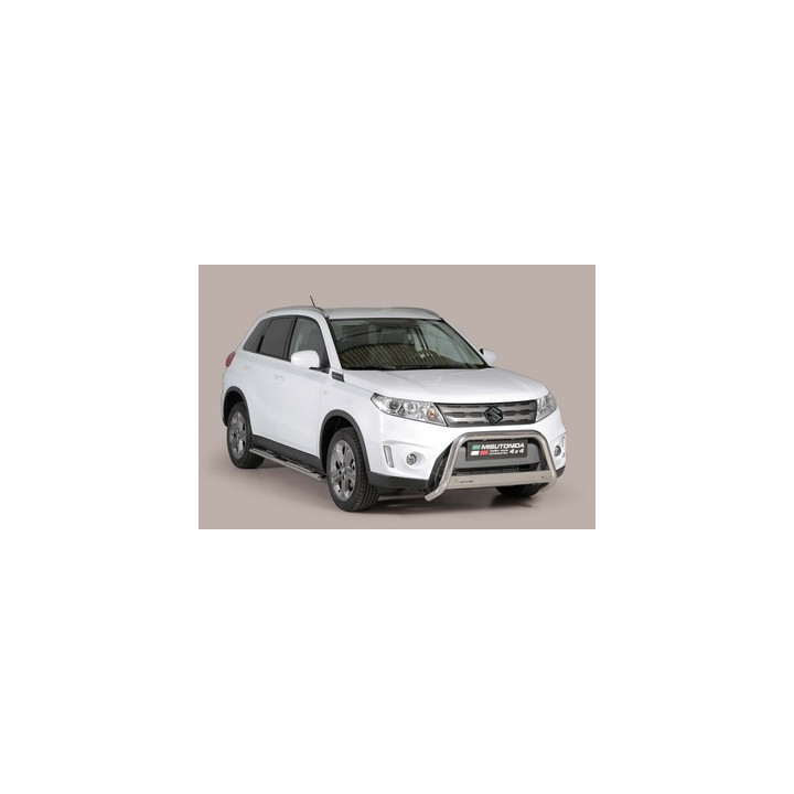 EC Homologated Bullbar, Misutonida 4x4 Medium Bar, Color Silver, Suzuki Vitara - EDK.ro